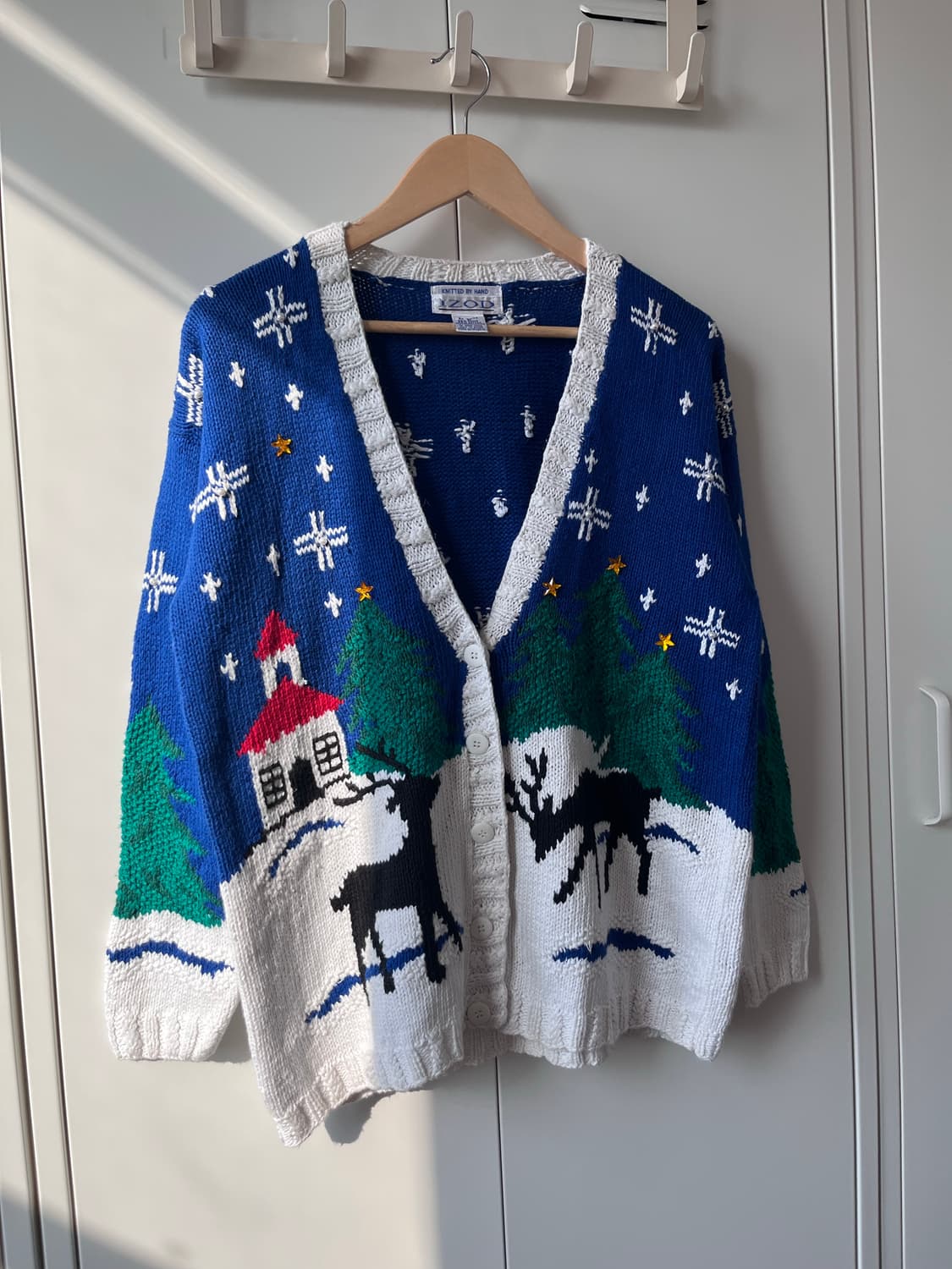 Izod 크리스마스 핸드메이드 니트 가디건  상품이미지3