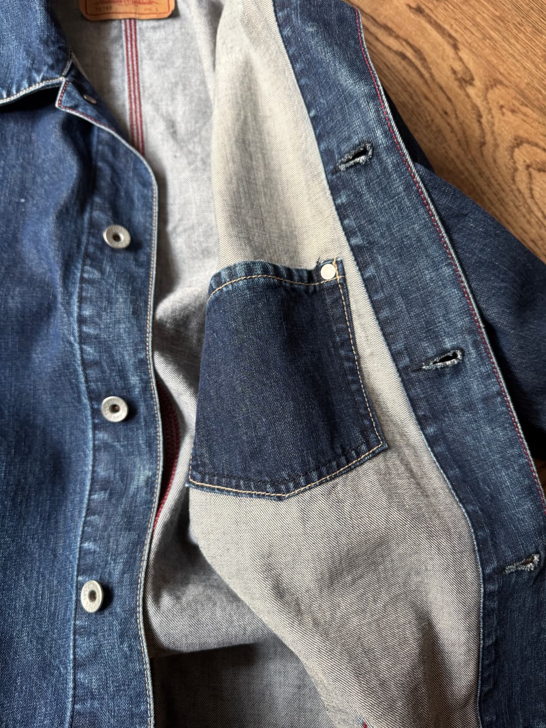 [L]리바이스 70740 빈티지 워싱 데님 커버올 자켓 상품이미지6