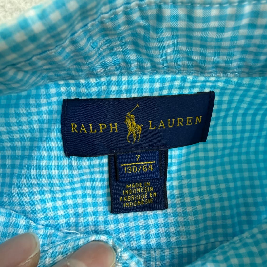 7 폴로랄프로렌 키즈 체크패턴 셔츠 0403T 상품이미지3