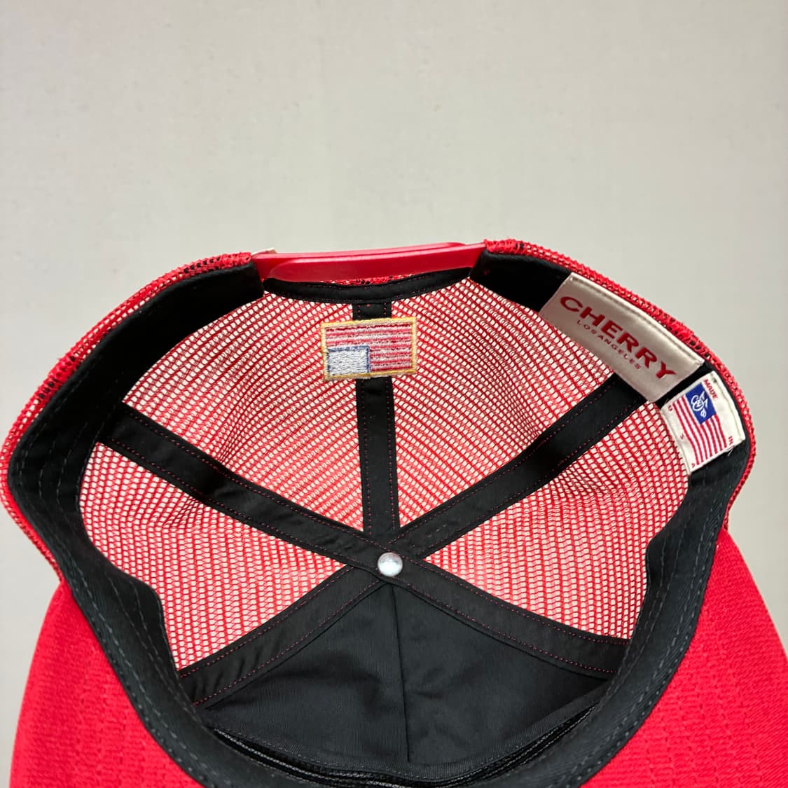 [free] cherry la 메쉬캡 레드 상품이미지3