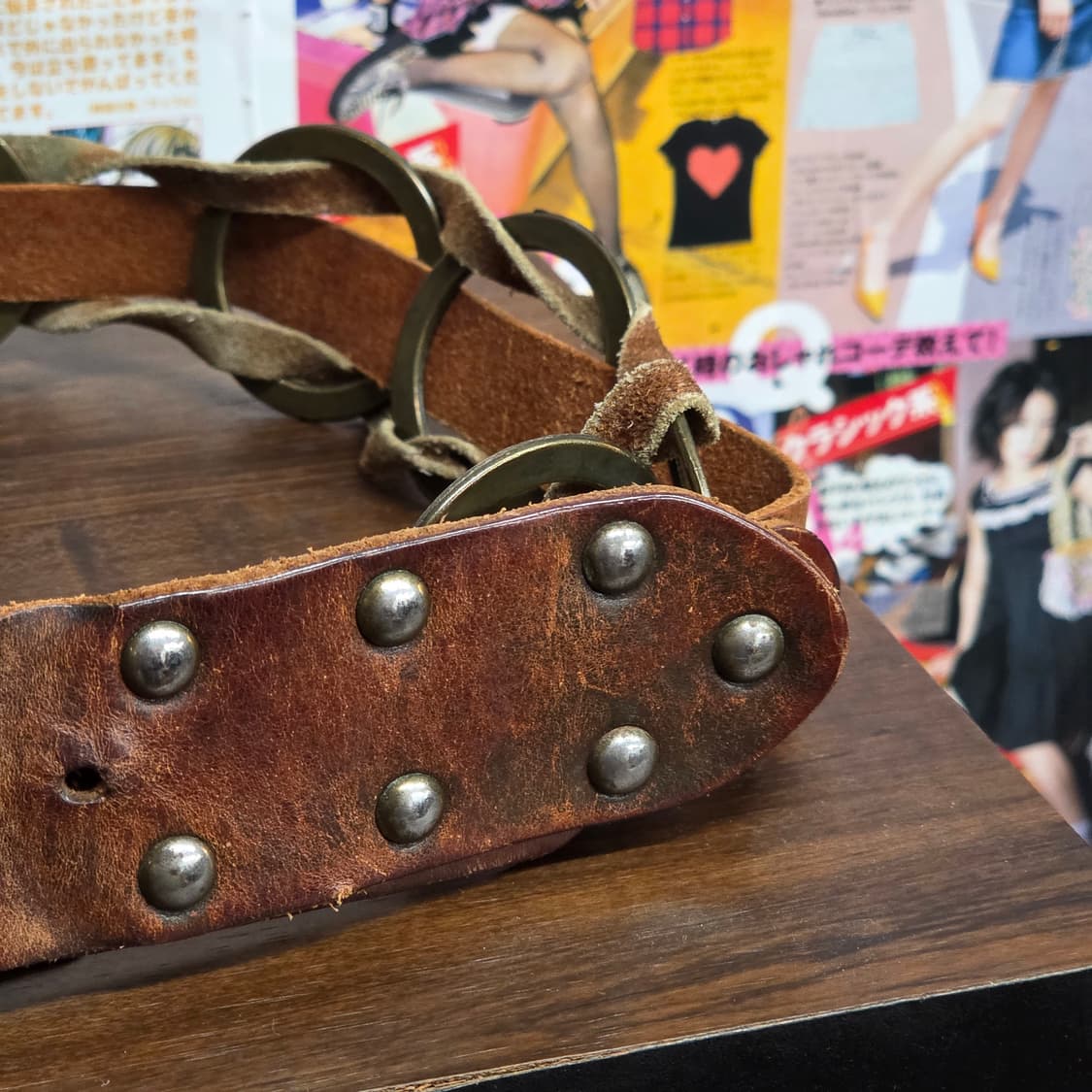 웨스턴 무드 O링 스터드 꼬임 벨트 상품이미지2