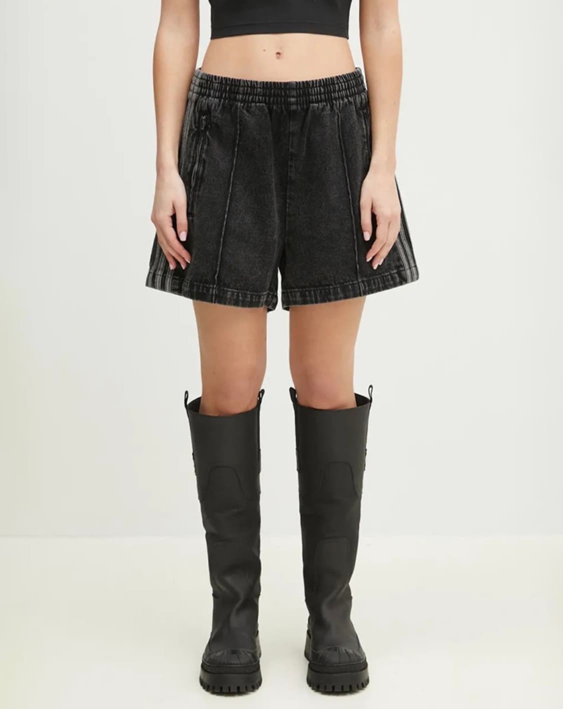 아디다스 파이아바드 데님 쇼츠 블랙 상품이미지1