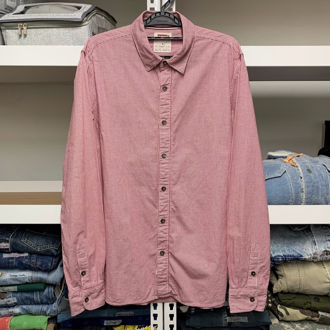 [M] 리바이스 핀체크 코튼셔츠 상품이미지2