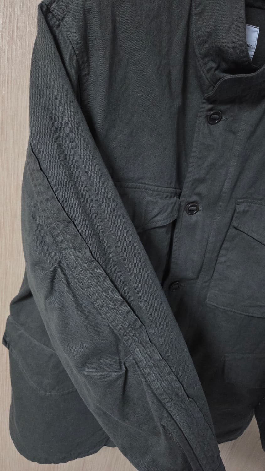 (착샷) 사쥬드크레 m65 백사틴 필드 자켓 아티지 별주 상품이미지4