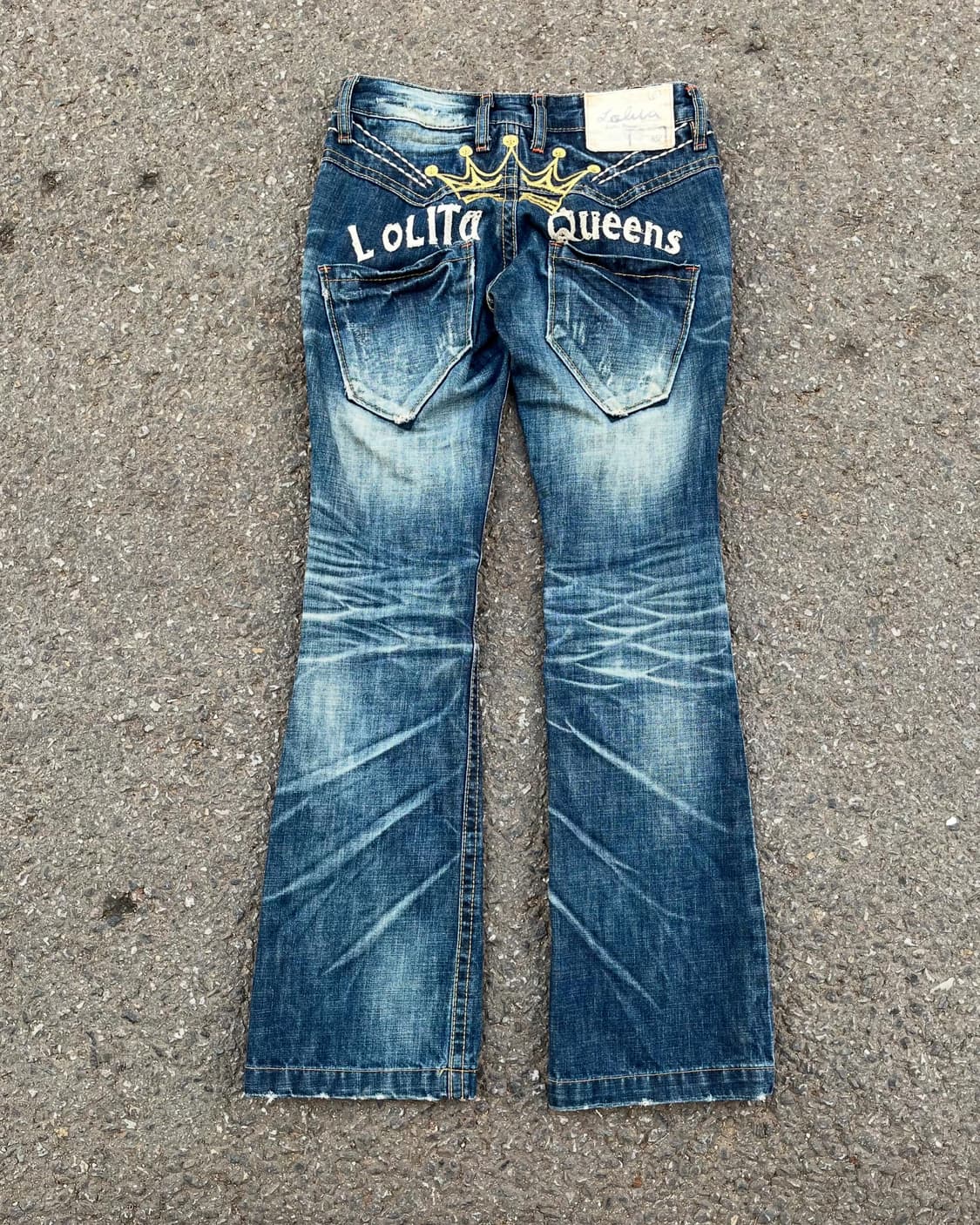Lolita Queens diss flare jean 상품이미지1