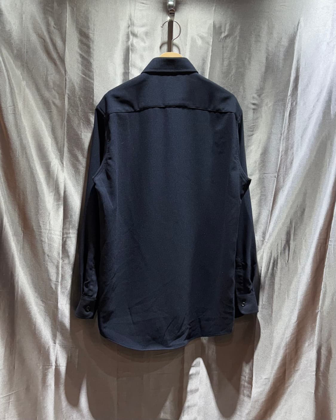 M 발렌시아가 딥네이비 원포켓 코튼셔츠 상품이미지3