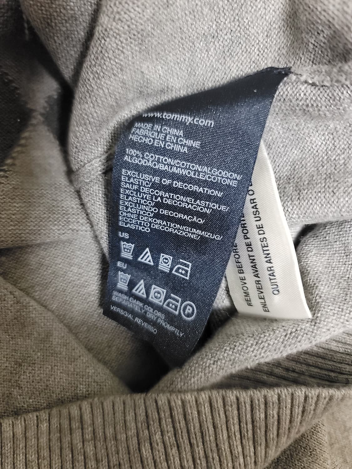 타미힐피거 브이넥 코튼니트 상품이미지7