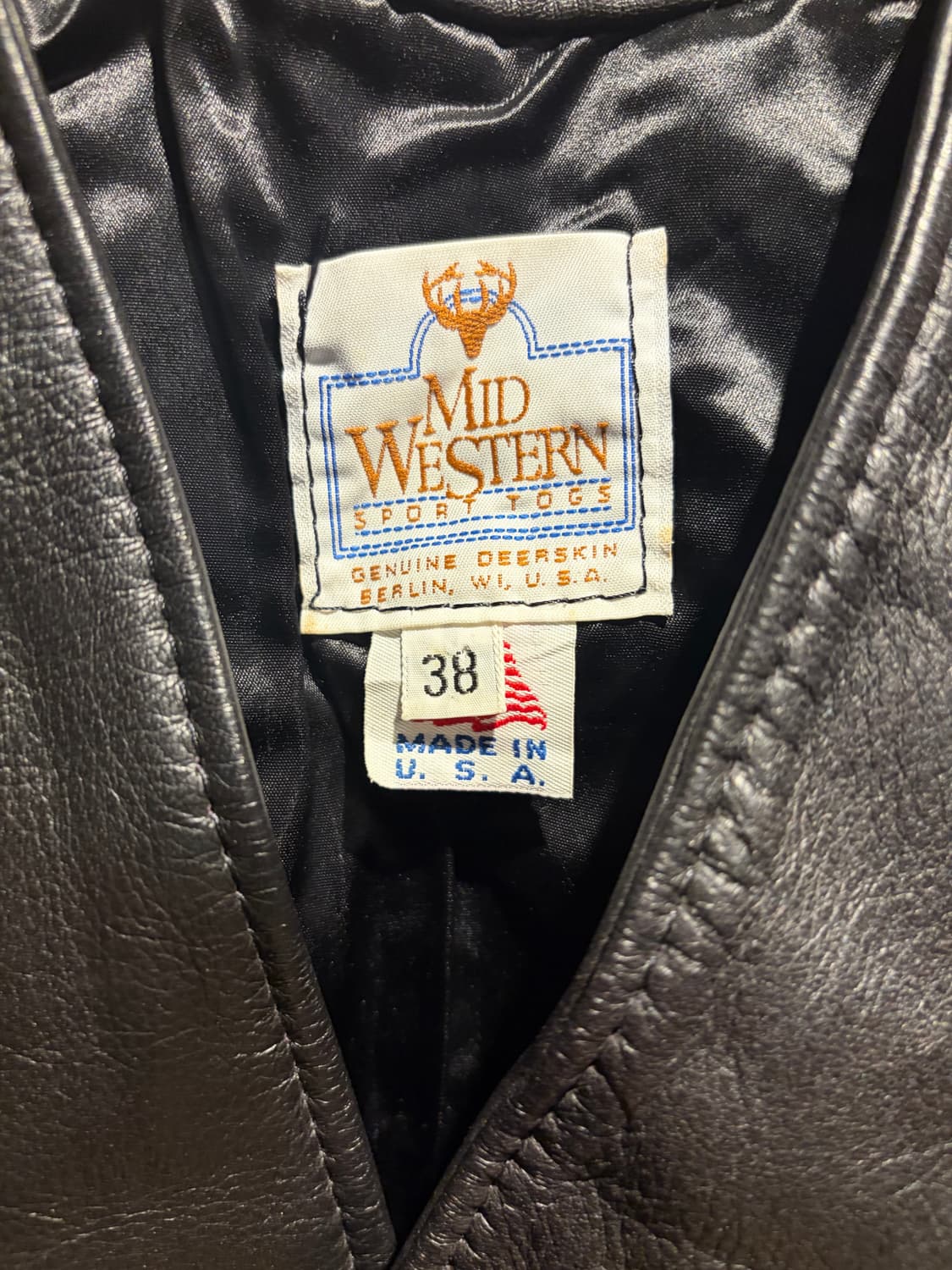 70s western deer skin vest / 웨스턴 사슴가죽 조끼 상품이미지4