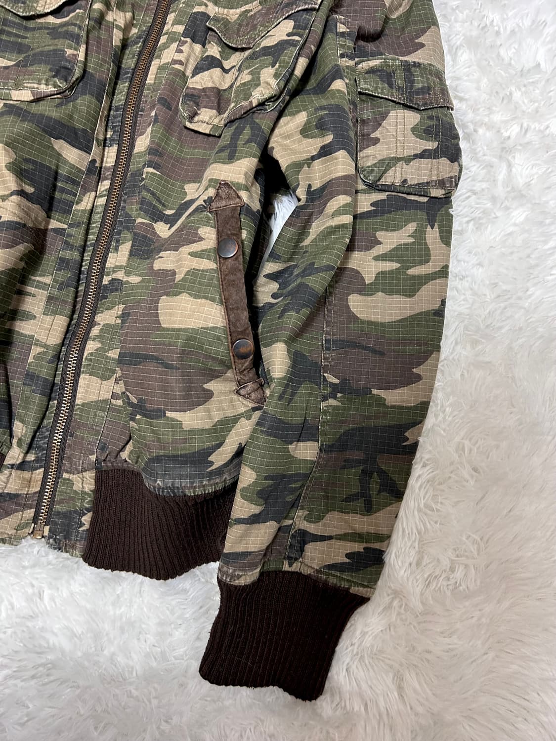 camo y2k wolf-jaw parka 상품이미지3