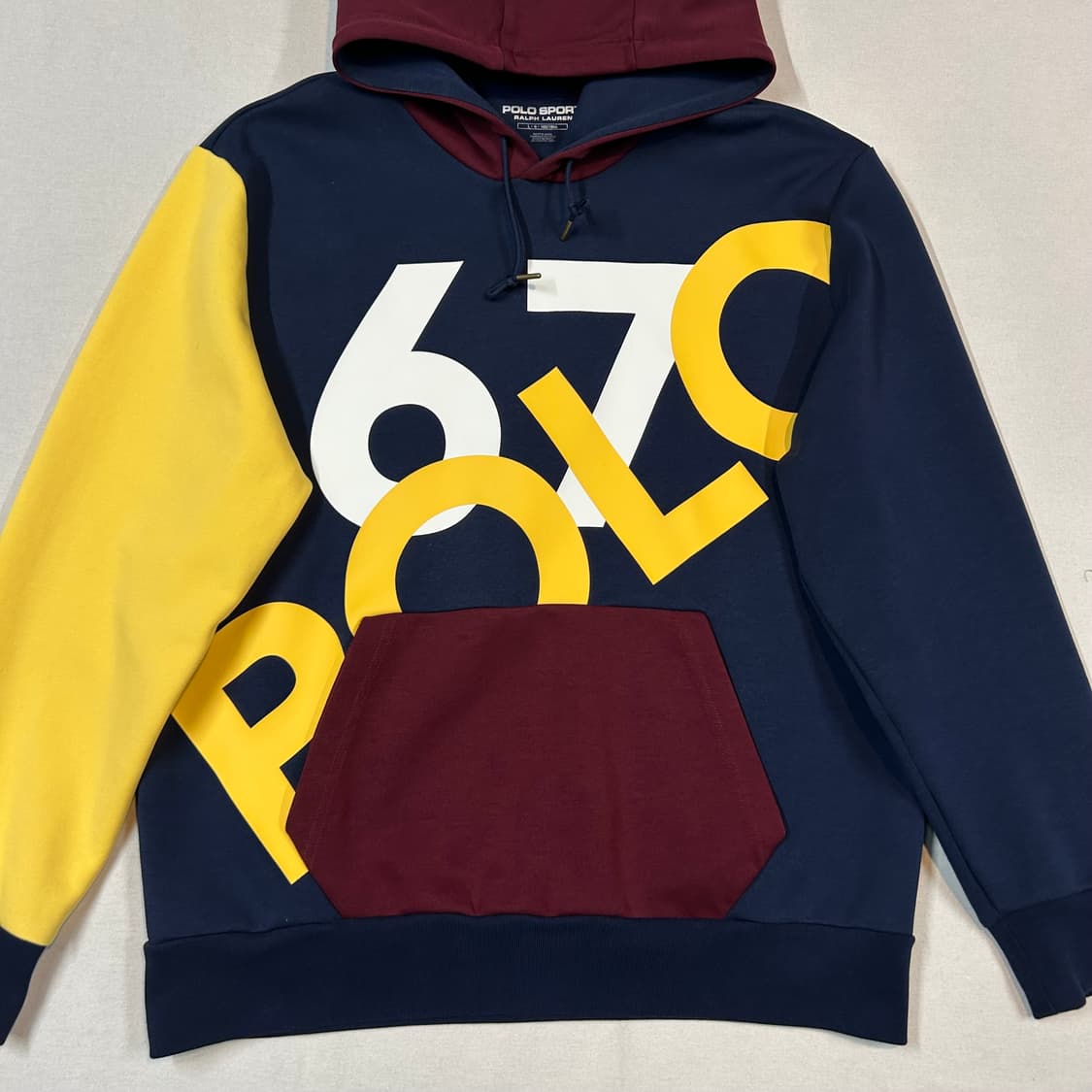 L) 폴로 스포츠 그래픽 컬러블록 후드티 상품이미지2