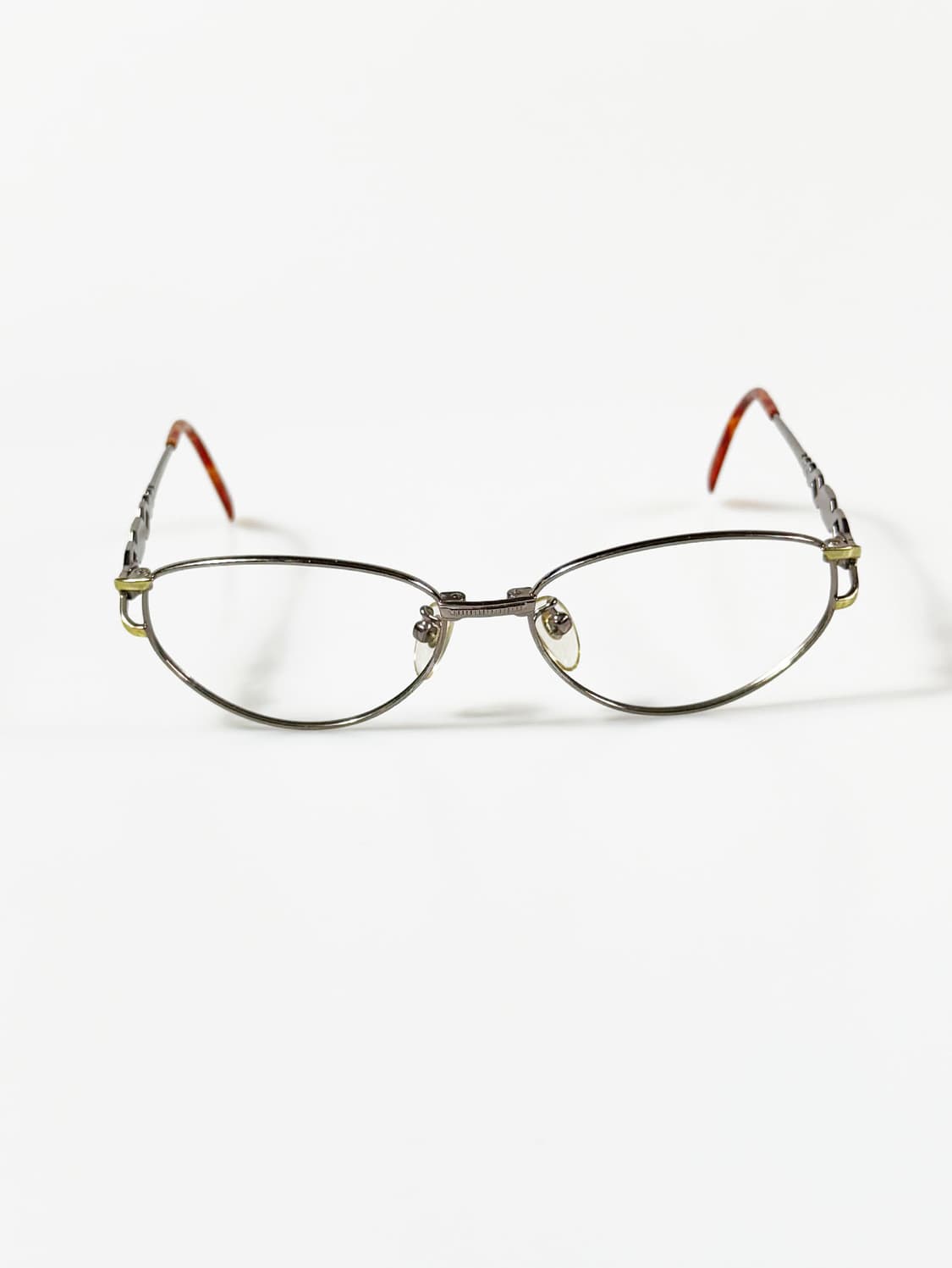 90s EVER YOUNG 슬림 오벌 메탈 프레임 빈티지 안경 상품이미지3