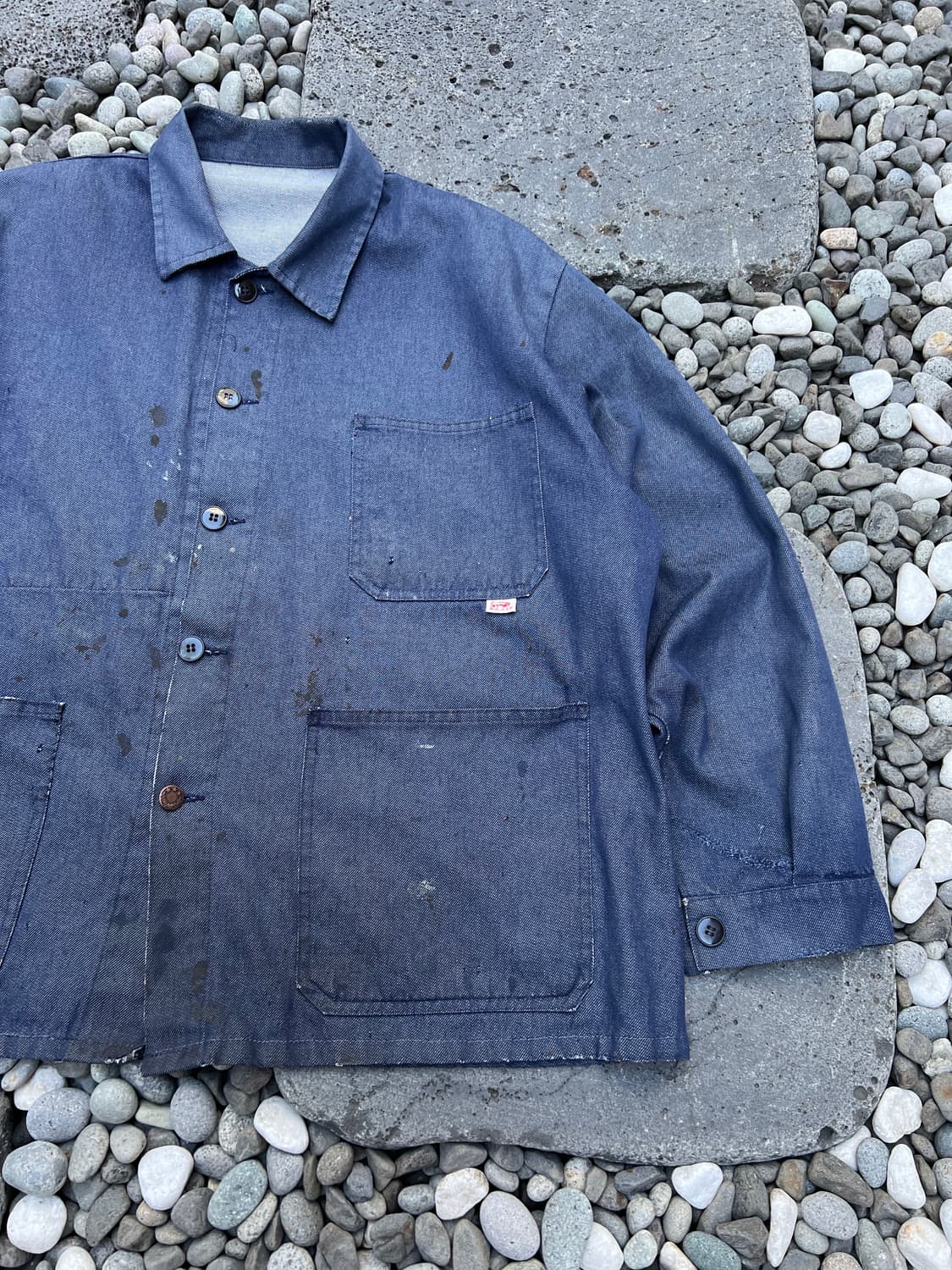 BIG SIZE DISTRESSED DENIM 빅사이즈 프렌치워크자켓 상품이미지5