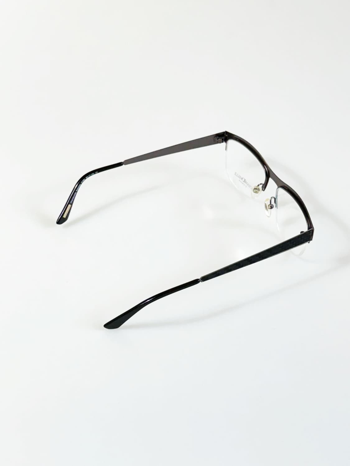 90s CHAMBORELLE 반무테 메탈 스퀘어 빈티지 안경 상품이미지4