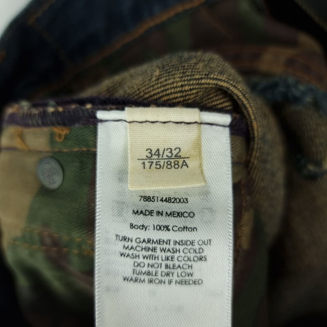 [데님앤서플라이] 빈티지 워시드 데미지 패치 워크 데님 팬츠 P01618 상품이미지9