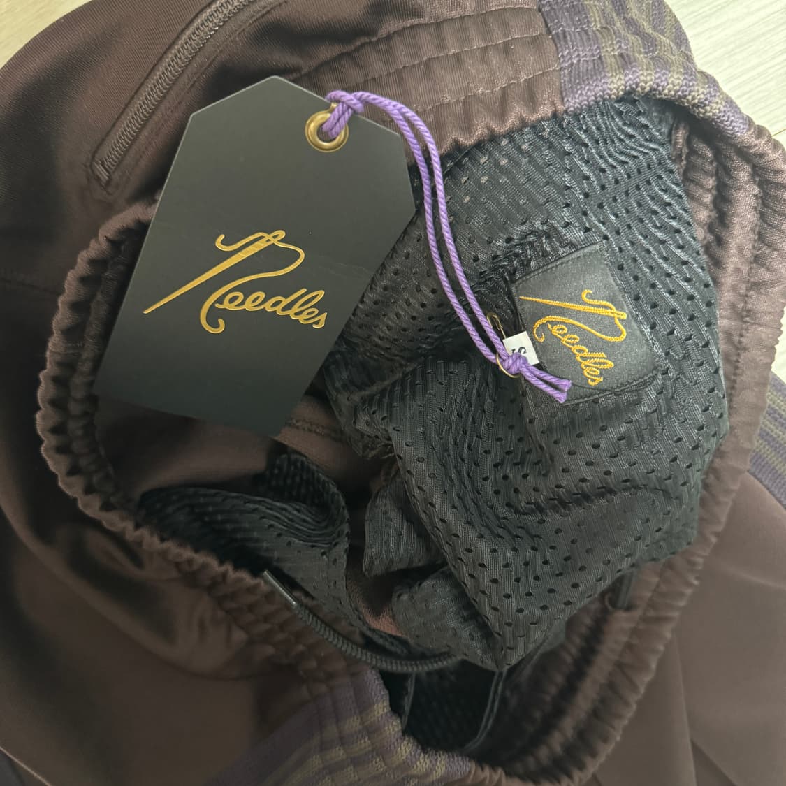 니들스 트랙 팬츠 다크브라운 s 상품이미지2