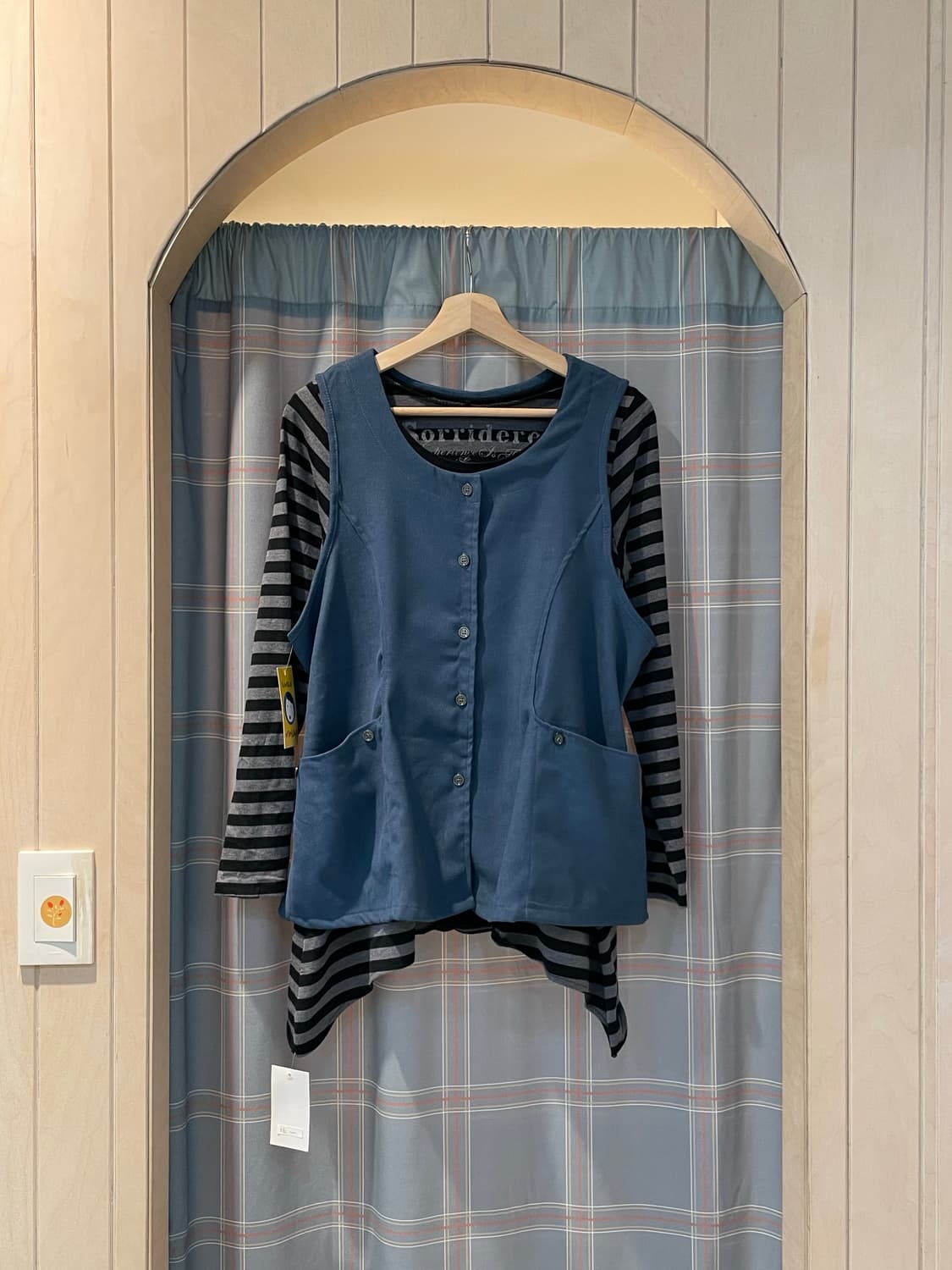 일본빈티지 주머니디테일 베스트 상품이미지1