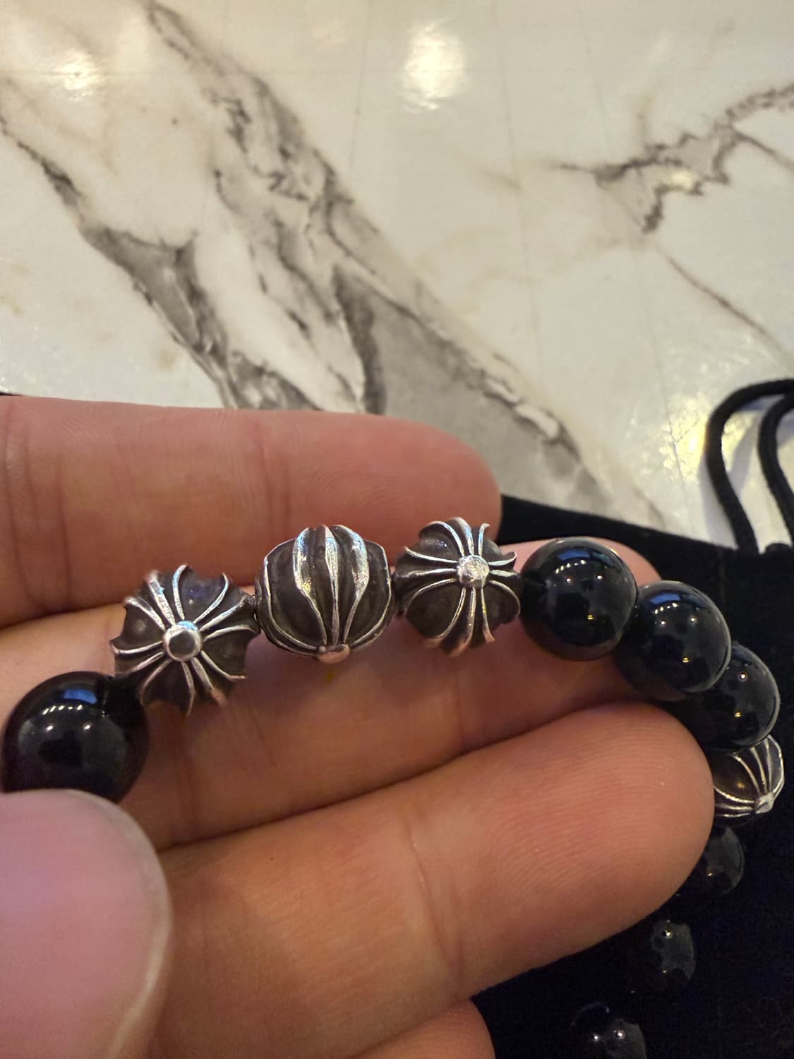 크롬하츠 10MM 8볼 비즈팔찌 상품이미지4