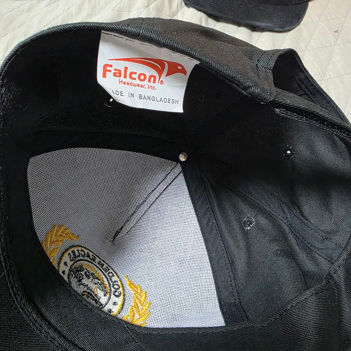 [OS] 빈티지 NRA 골든이글 5패널 볼캡 블랙 상품이미지3