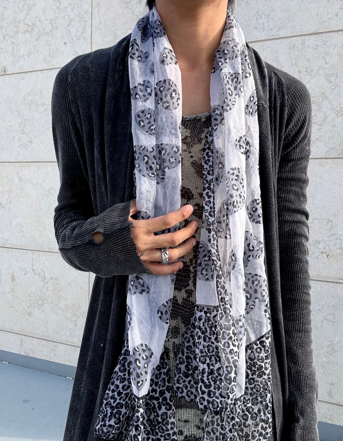 10. Heart leopard scarf 2.5 상품이미지2