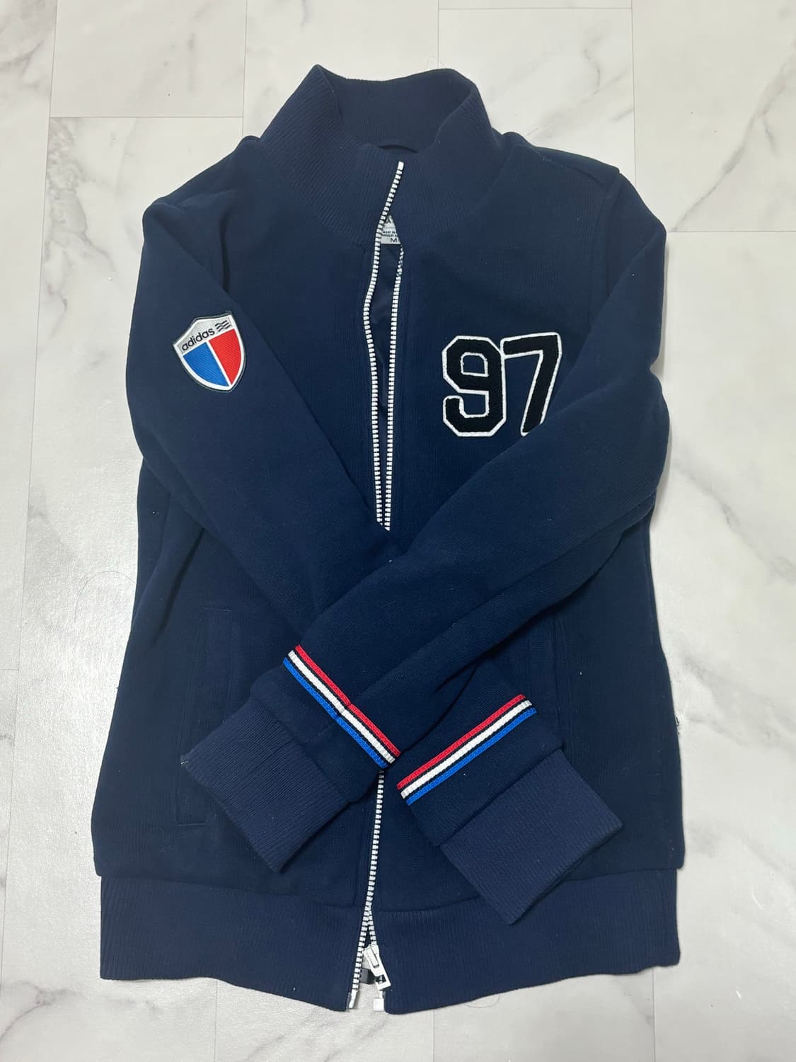 아디다스 남색 집업 상품이미지1