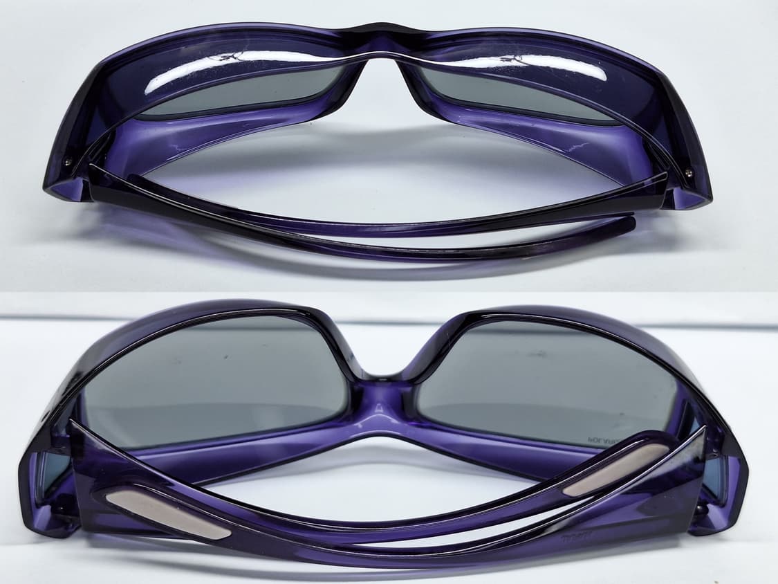 일본 빈티지 고글형 바이올렛 편광 선글라스 토카이 레트로 유니트 고프코어 상품이미지3