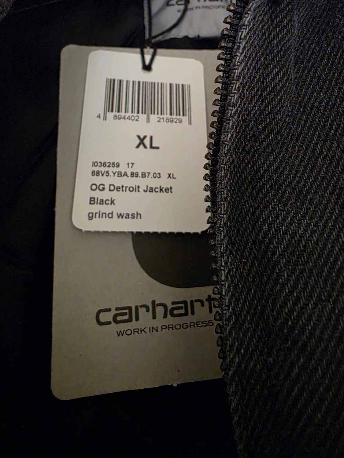 Carhartt WIP OG Detroit Jacket Black Gri 상품이미지2