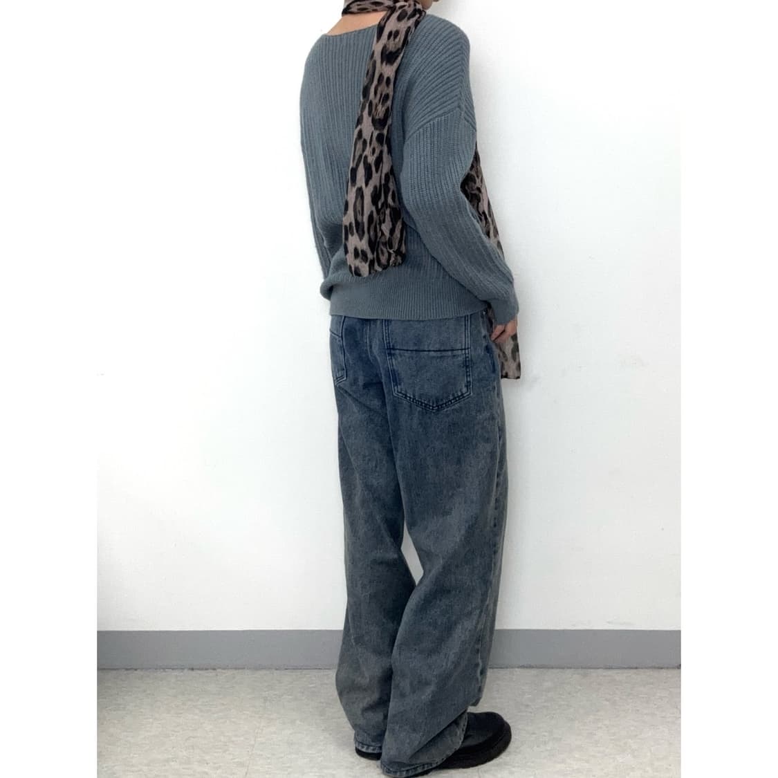 빈티지 그레이 울 니트 상품이미지3