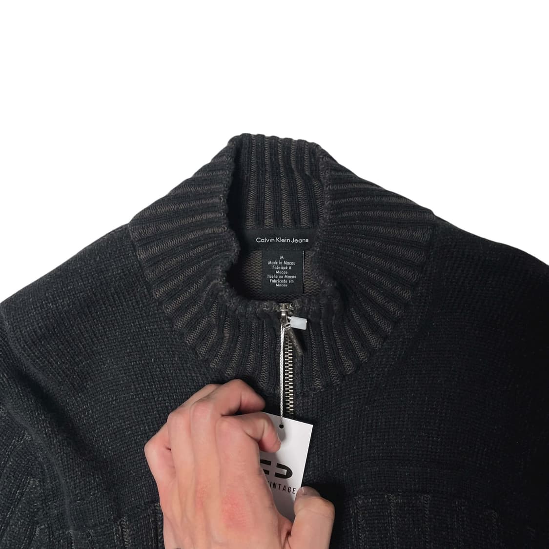 Calvin klein 스트라이프 니트 집업 자켓 상품이미지7