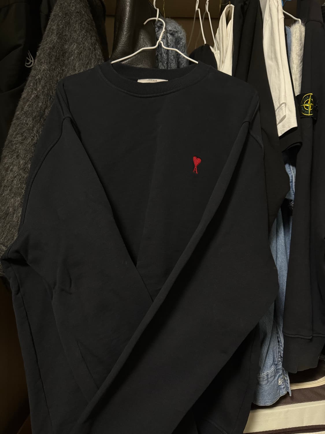 아미 스몰로고 맨투맨 상품이미지1