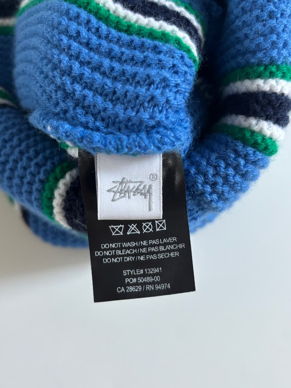 Stussy 스투시 버티컬 스트라이프 커프 비니 상품이미지6