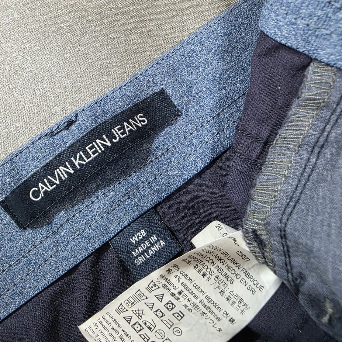 38) 빅사이즈 캘빈클라인 네이비 반바지 상품이미지4