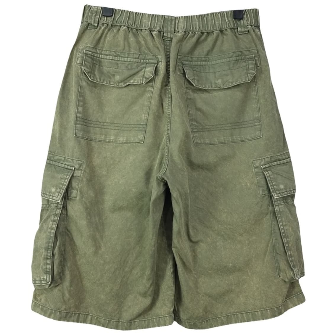 [버커루] 빈티지 가공 카고 버뮤다 팬츠 와이드 반바지 M20215 상품이미지3