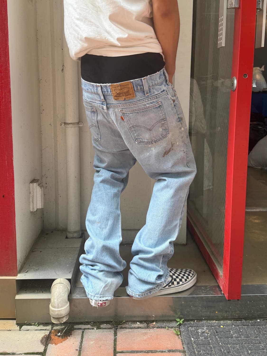 90‘s MADE IN USA 🇺🇸 리바이스 517 부츠컷 오렌지탭 상품이미지1