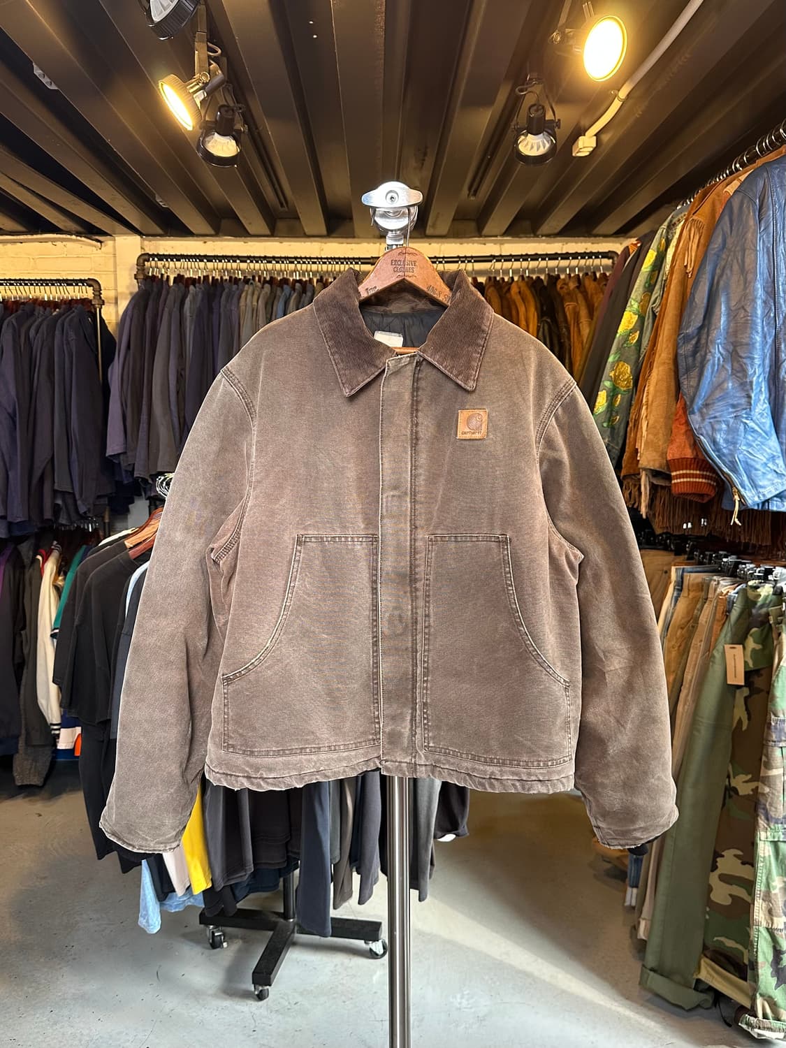 00s 칼하트 디트로이트 페이드 덕 컨버스 워크 자켓 상품이미지1