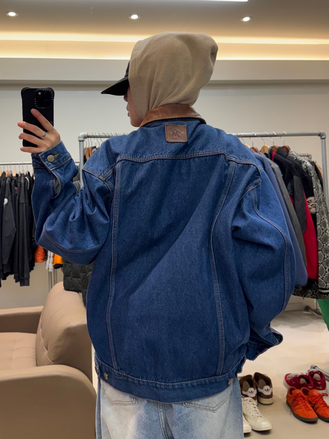 말보로 카운트리 스토어 레더카라 데님자켓 상품이미지7