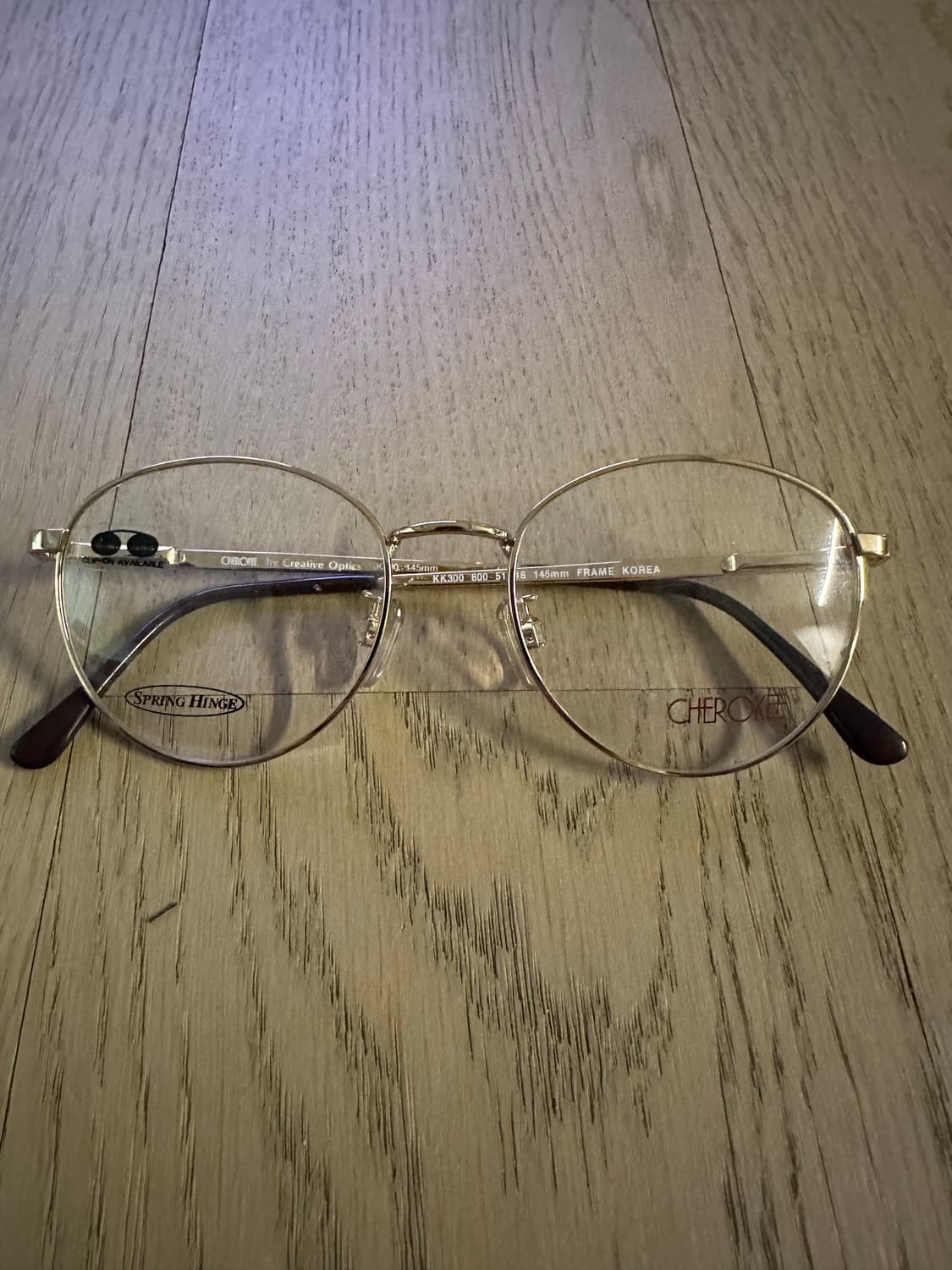 빈티지 골드 라운드 안경 상품이미지1