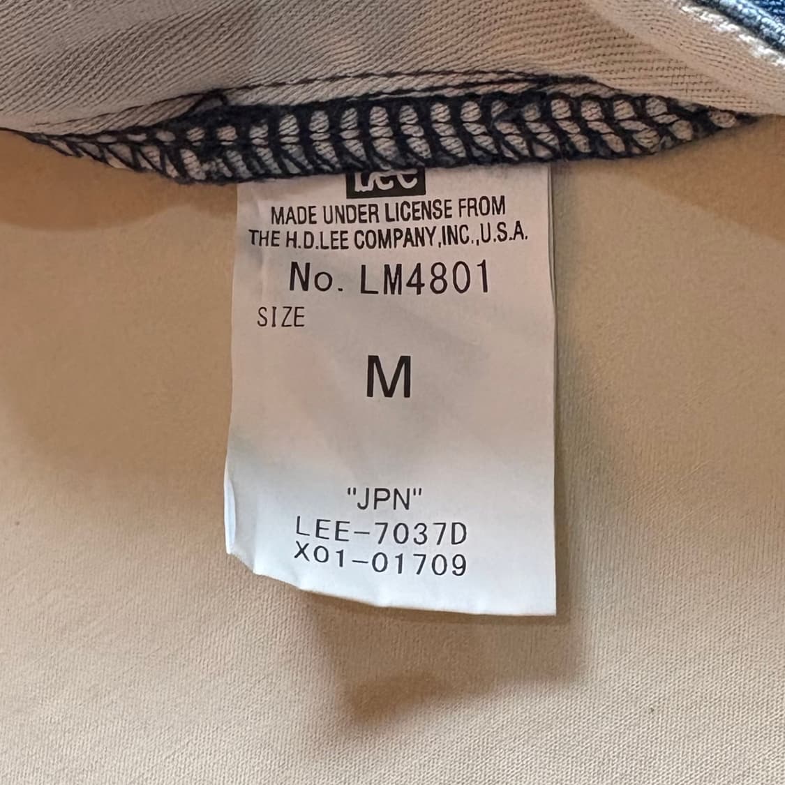 [32] Lee 신치백 세미 와이드 워싱 데님 팬츠 상품이미지6