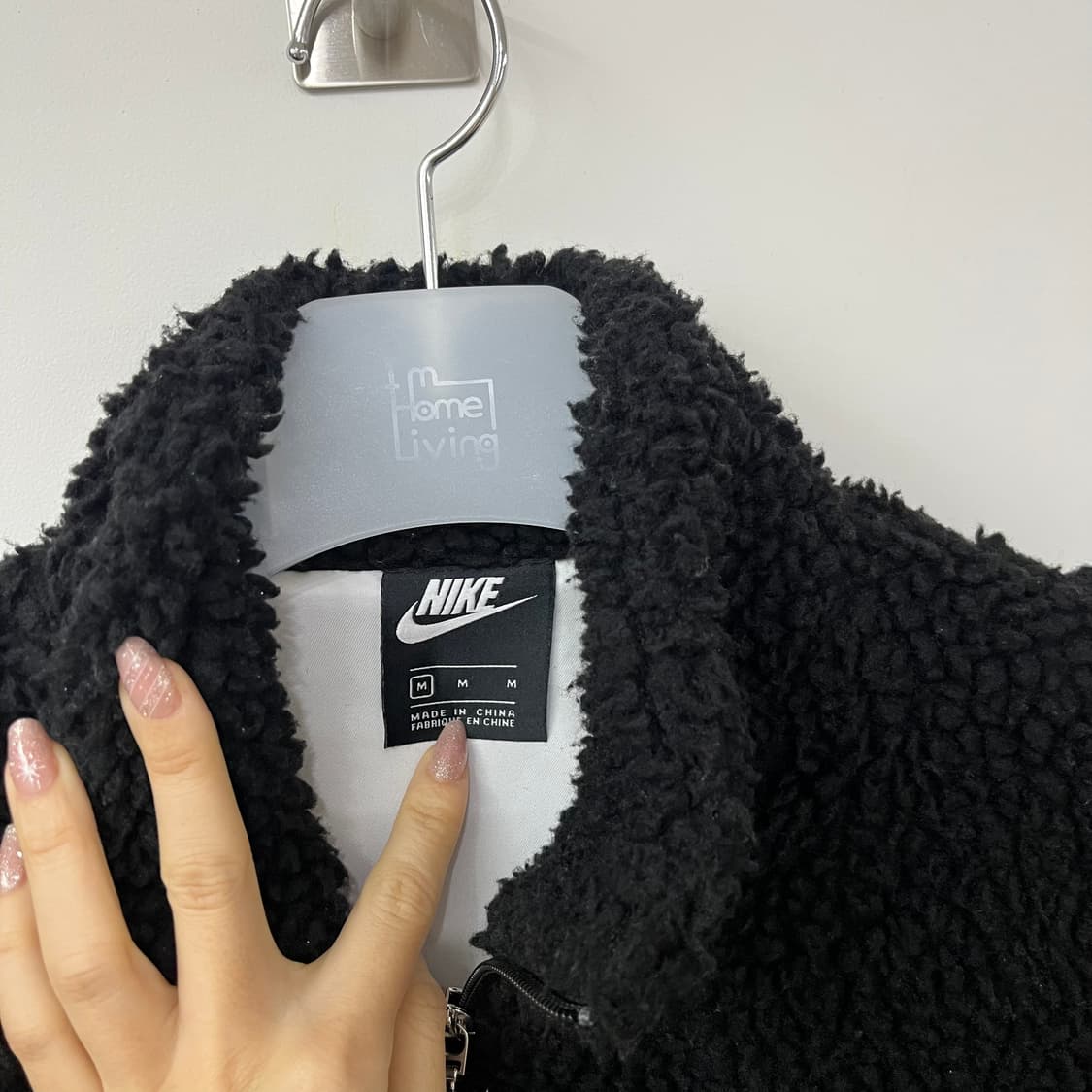 나이키 빅스우시 크롭 플리스 뽀글이 자켓 상품이미지6