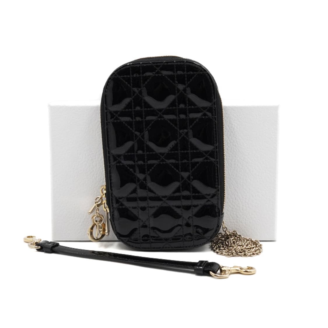 디올 페이턴트 폰홀더 크로스백 상품이미지2