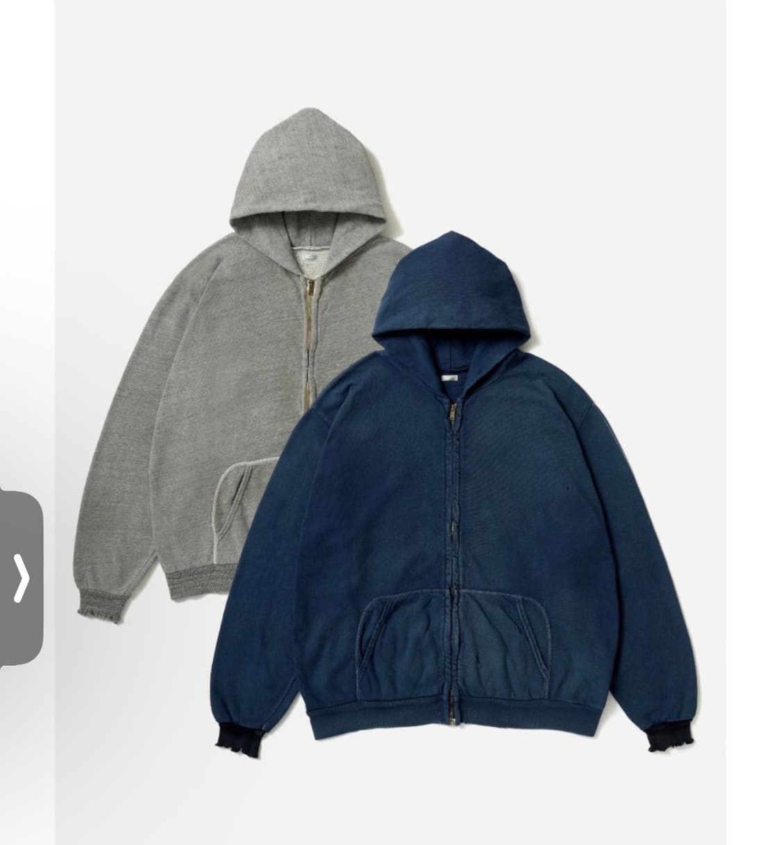 [2]아프레쎄 26ss 라이트웨이트 후드집업 그레이 상품이미지1