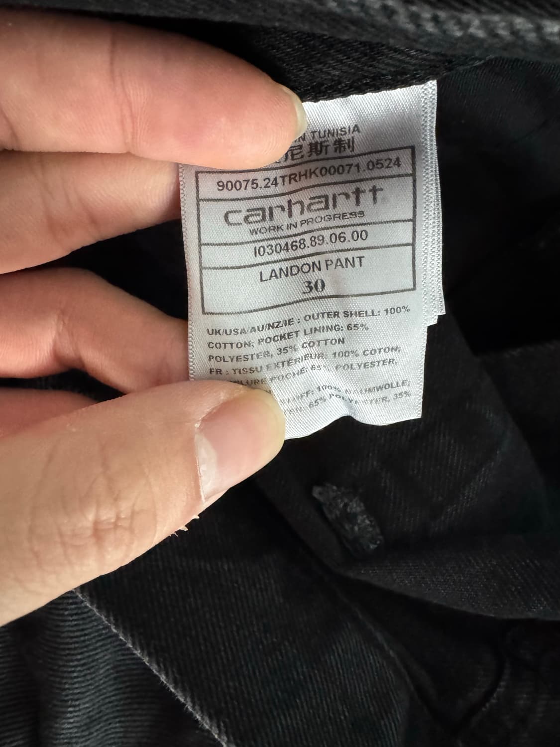 칼하트 브랜든 데님 블랙 상품이미지4