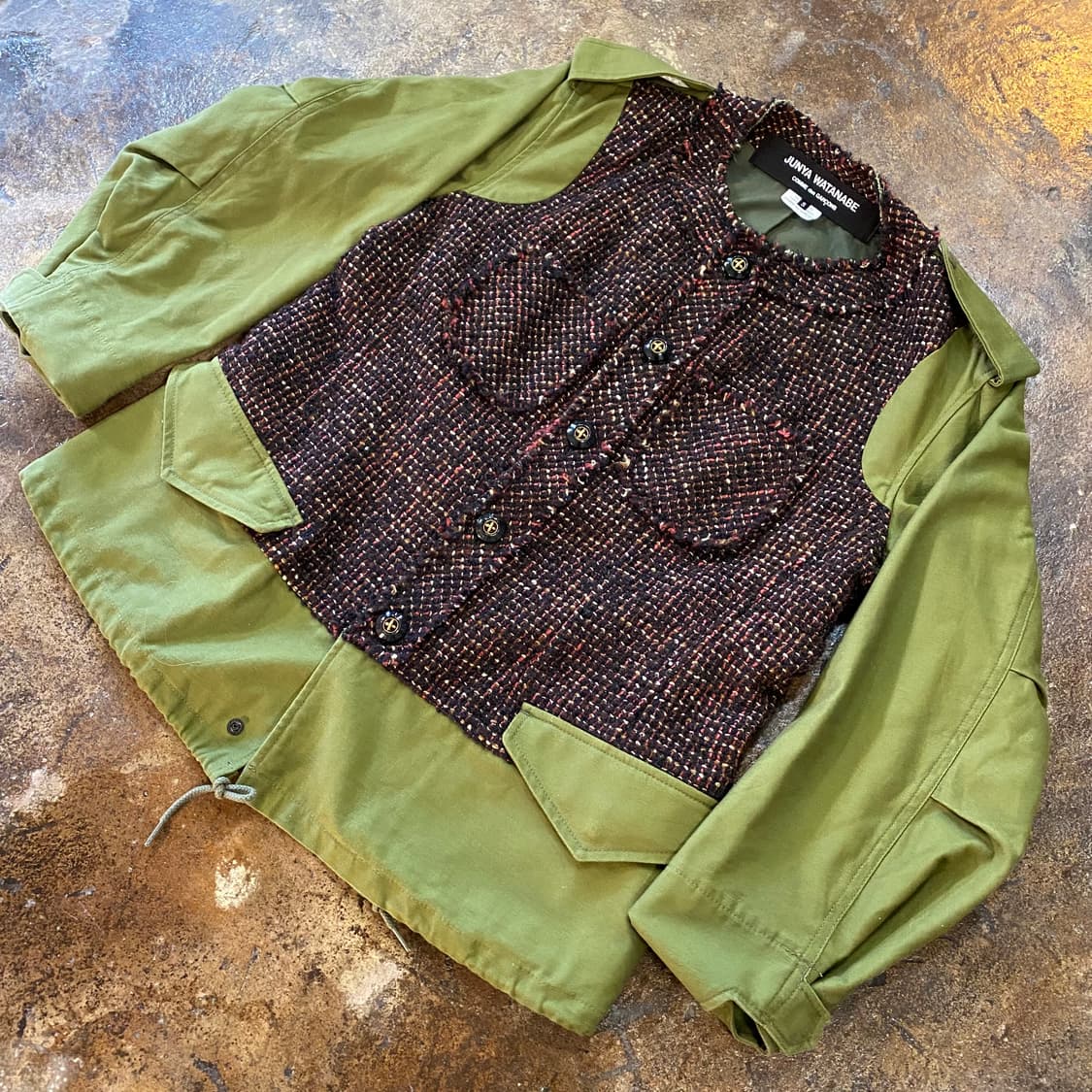 (S) 준야와타나베 니트 울 야상 상품이미지2