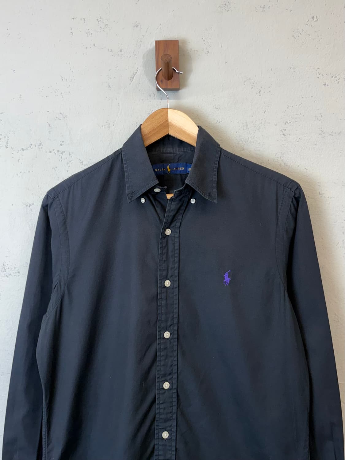 폴로랄프로렌 신형 블랙 솔리드 셔츠 상품이미지2