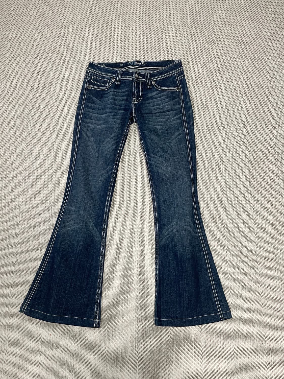 Miss me 미스미 별 스톤 자수 플레어 데님 팬츠 goa J03564 상품이미지7