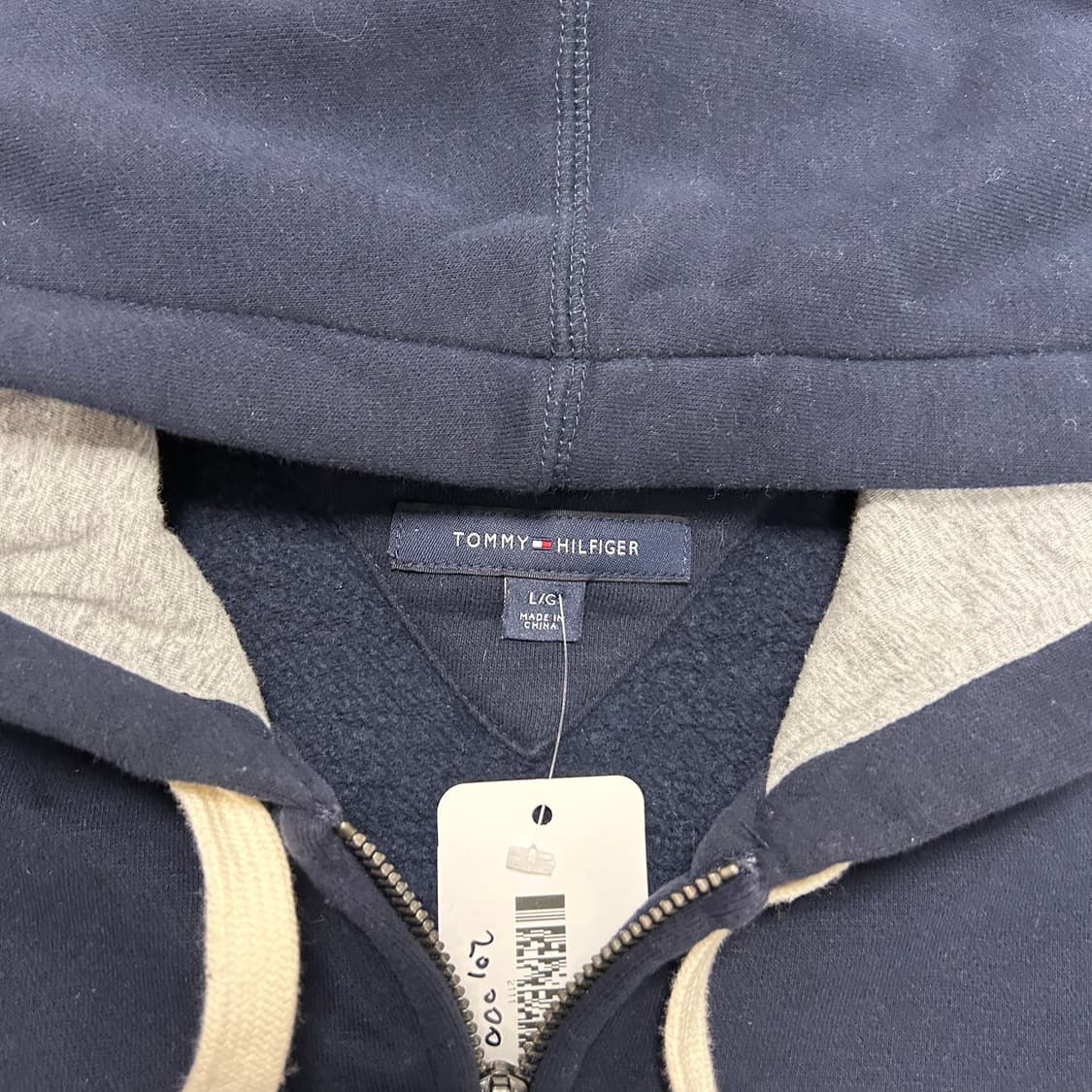 Tommy Hilfiger Navy Hood Zip-up 상품이미지6