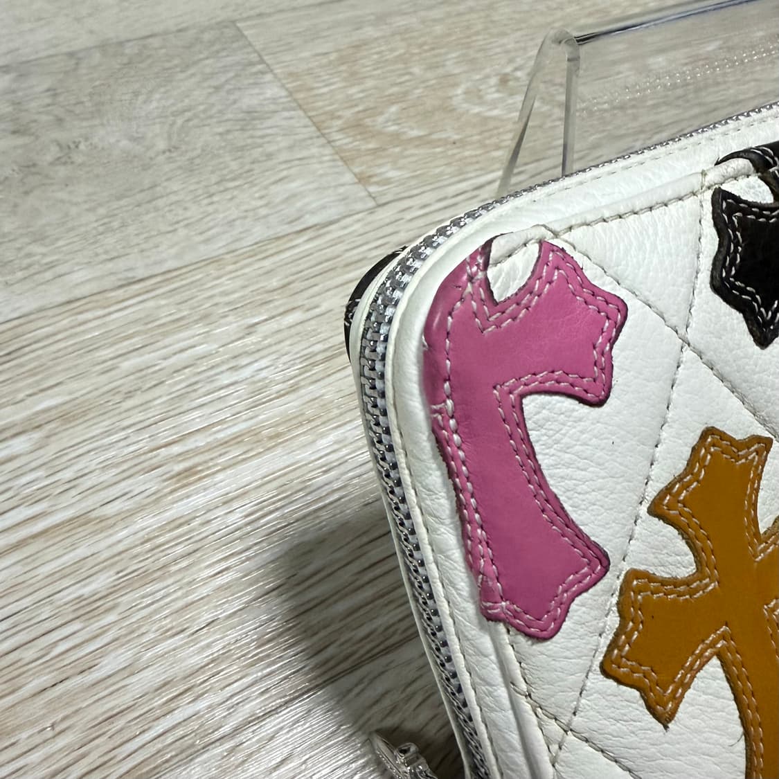 [정품/OS]크롬하츠 세메터리 멀티 크로스 패치 장지갑 화이트 상품이미지2