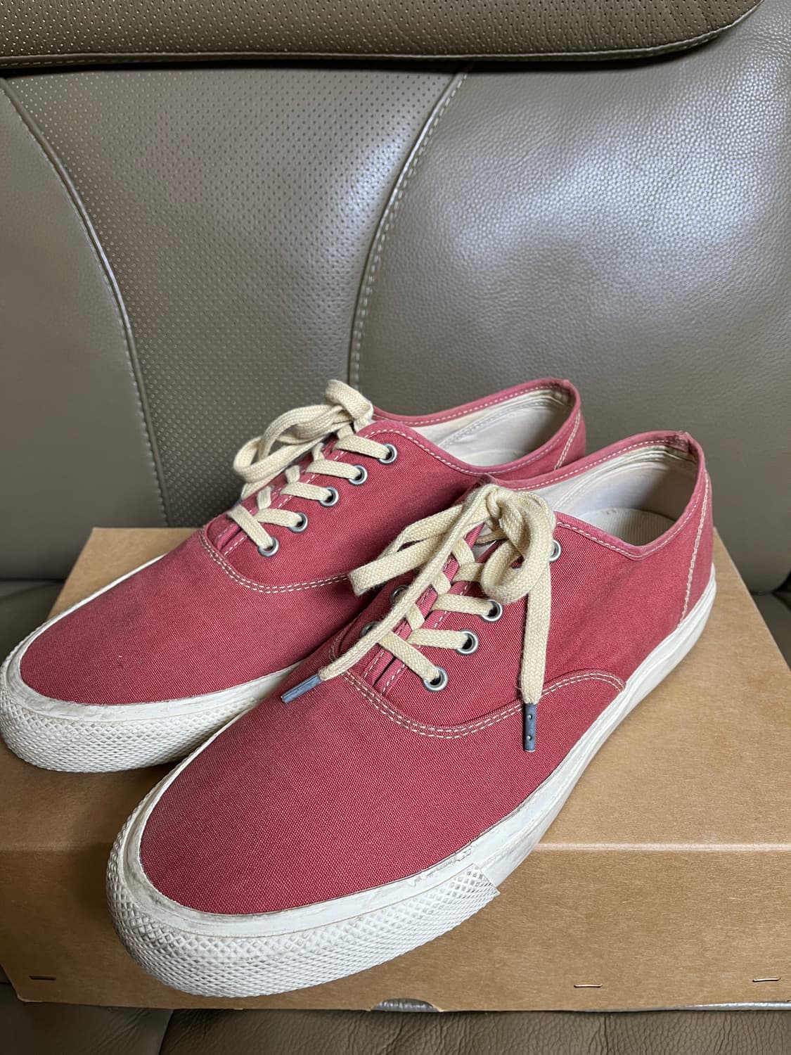 270] RRL 더블알엘 레드 캔버스 스니커즈 9D 상품이미지1