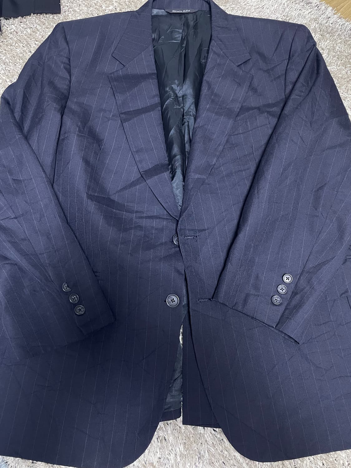 미국제 스트라이프 블레이저 사이즈 105~110 상품이미지1