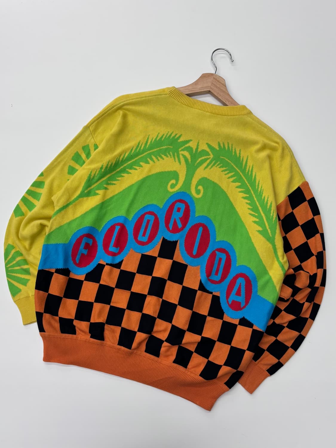 Gianni Versace 베르사체 90s 멀티컬러 자수 로고 니트 상품이미지7