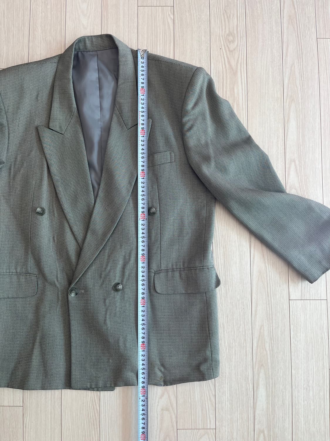 빈티지 체크 블레이져 상품이미지7